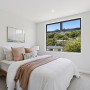Bedroom painted in Resene White Pointer