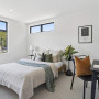 Bedroom painted in Resene White Pointer