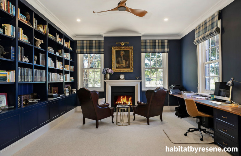 Living area featuring fireplace