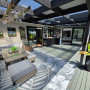 Exterior featuring Resene Half Pravda and kitchen units in Enamacryl Black