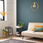 Living room featuring Resene Golden Age Wallpaper Collection 103826217