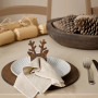 Neutral Christmas table setting