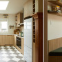 Kitchen and dining space featuring warm white Resene Rice Cake