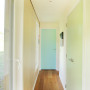 Neutral hallway painted in Resene Half Rice Cake
