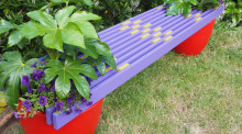 Plant yourself down here: DIY outdoor potted plant bench