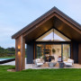 House exterior featuring stained wood
