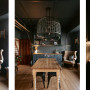 Dining space painted in Resene Big Stone. 