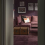 Red living room